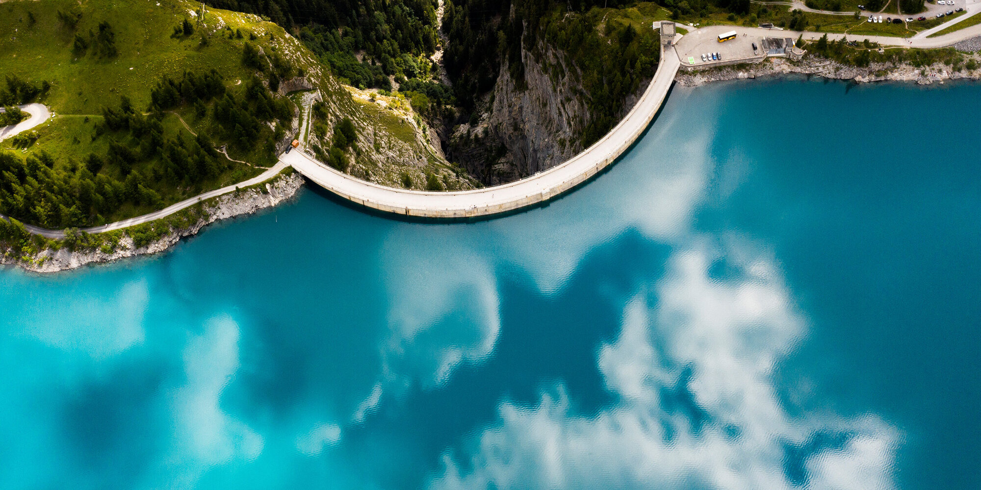 Tseuzier Dam in Canton Valais, Switzerland