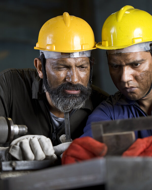 Industriearbeiter in Indien