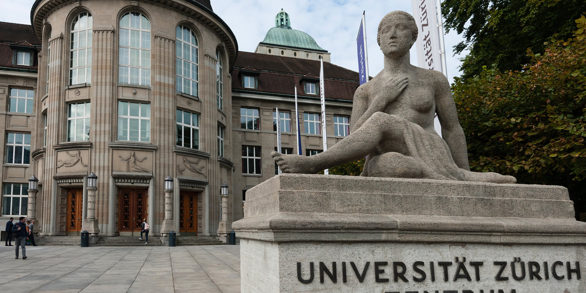Zurich, Switzerland - 26 September 2014: Entrance to Zurich's university (city campus)