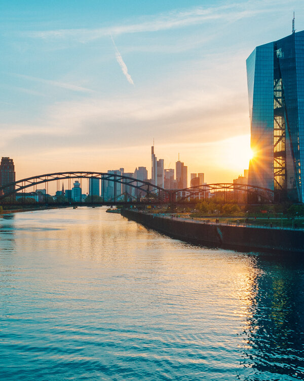 Gebäude der Europäischen Zentralbank in Frankfurt am Main.