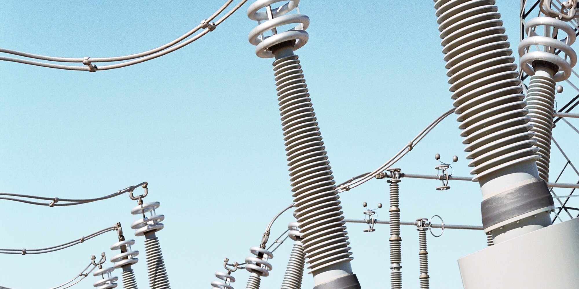 Detail of transformers at an electrical substation, energy delivery and regulation