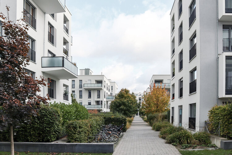 Moderne Wohnsiedlung
