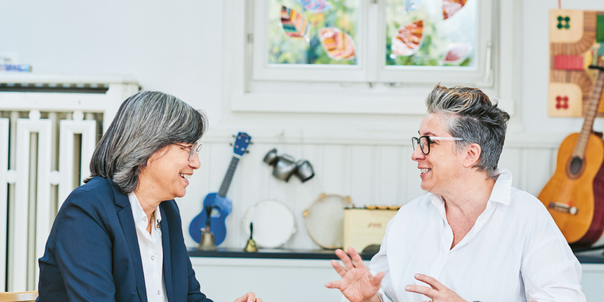 Katja Bartholet und Silvia Wehrli haben zusammen die berufliche Vorsorge des Pflegezentrums Gorwiden optimiert und sensibilisieren die Mitarbeitenden für die private Vorsorge. Foto: Selina Meier