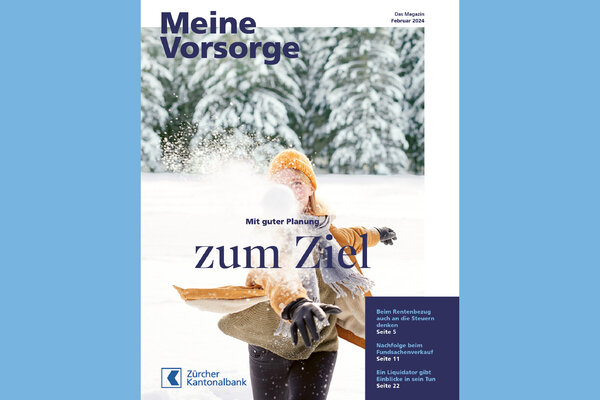 Cover des Magazins Meine Vorsorge Ausgabe Februar 2024