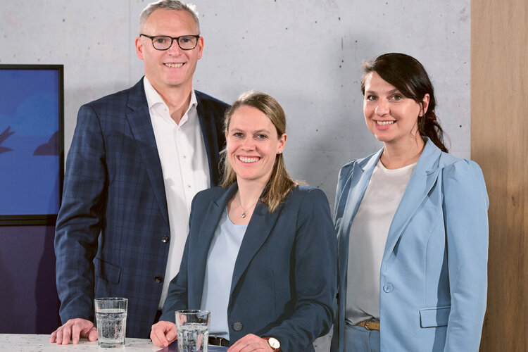 Andreas Habegger, Manuela Rogentin, Nirmala Altherr (v.l.n.r.)