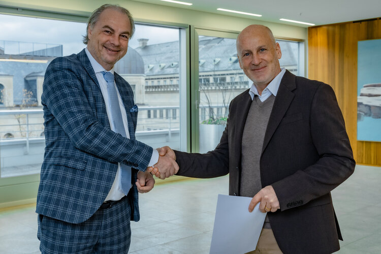 Roger Liebi, Vizepräsident des Bankrats und Urs J. Müller, Gesamtleiter der Phänomena 2024