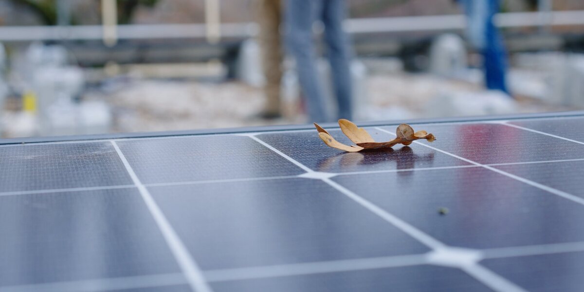 Die Fläche einer Solaranlage