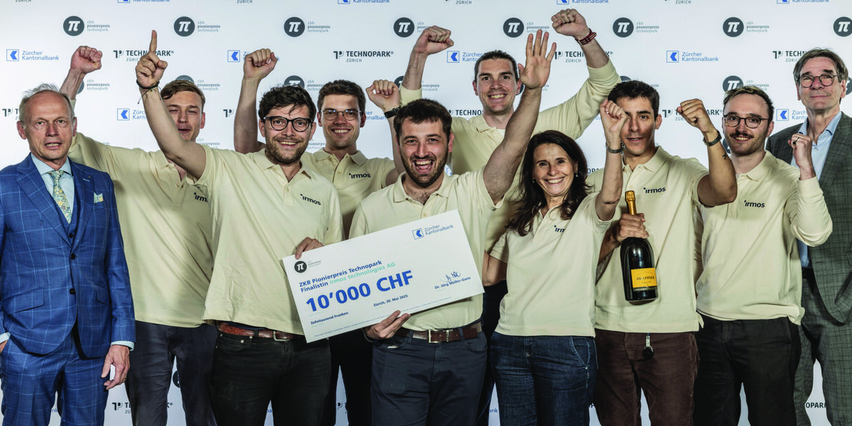 Gruppenbild von Irmos Technologies, Finalisten des ZKB Pionierpreis Technopark 2025