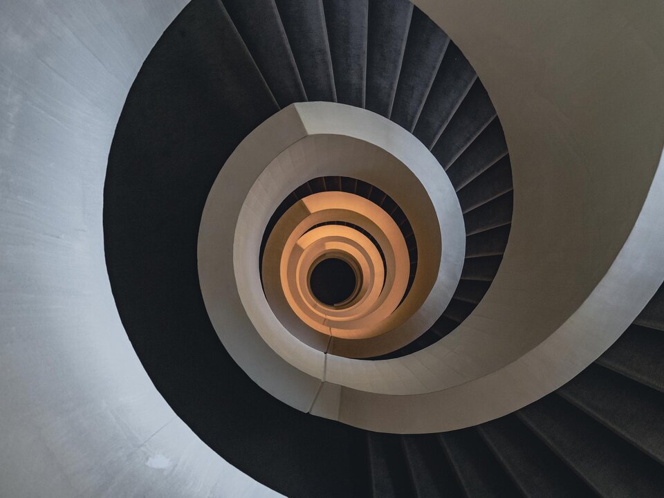 Die Wendeltreppen am Hauptsitz der Zürcher Kantonalbank sind in ihrer Form einzigartig – und denkmalgeschützt.