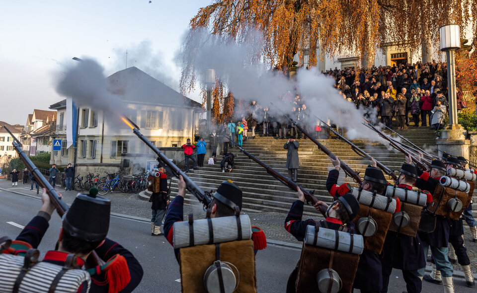 Salven zum Gedenken an den Ustertag von 1830, der den Aufbruch in den modernen Kanton Zürich mitbegründete