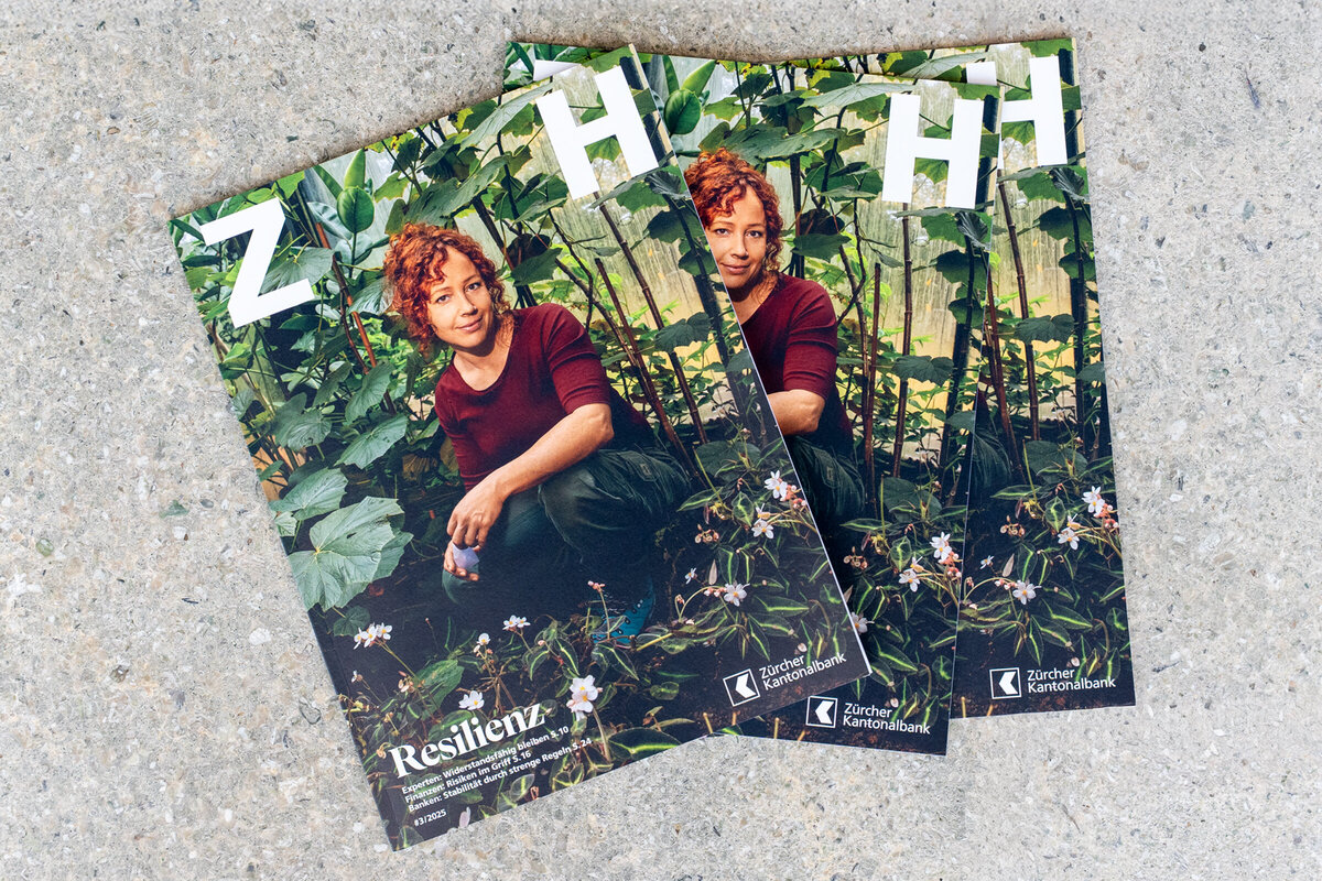 Das Foto zeigt drei Ausgaben des ZH 3/25 nebeneinander liegend. 