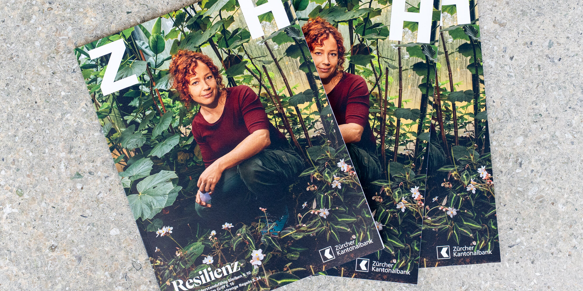 Das Foto zeigt drei Ausgaben des ZH 3/25 nebeneinander liegend. 