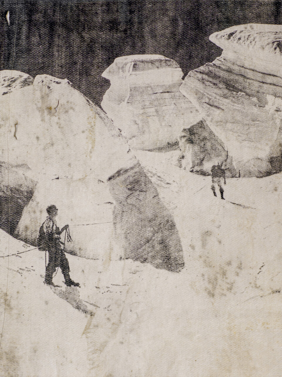 Werk "Seilschaft auf dem Sellagletscher" von Douglas Mandry