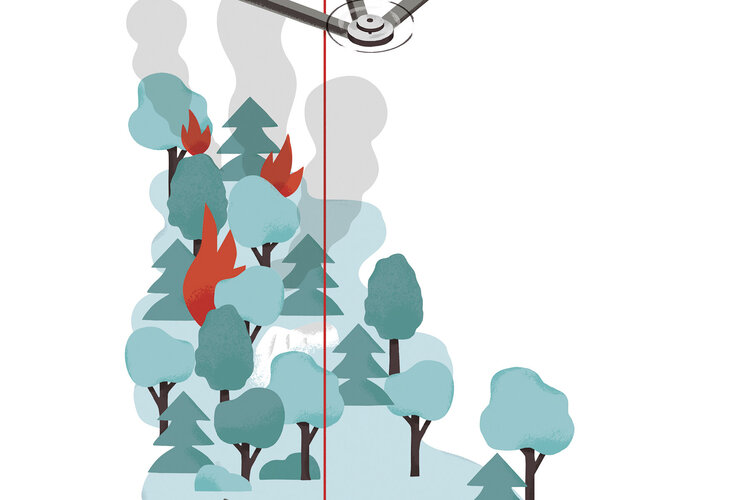 Illustration des Fotokite-Drohnen-Systems von Perspective Robotics