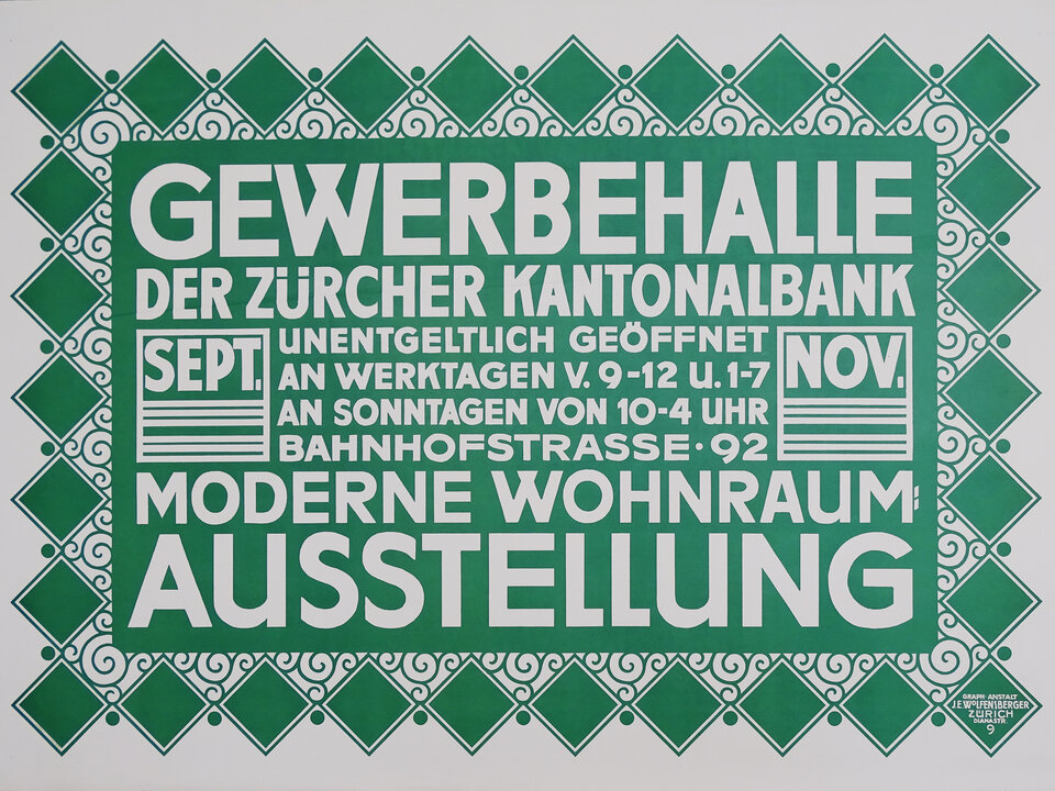Plakat Gewerbehalle ZKB