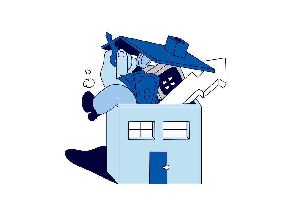 Illustration Immobilienverkauf