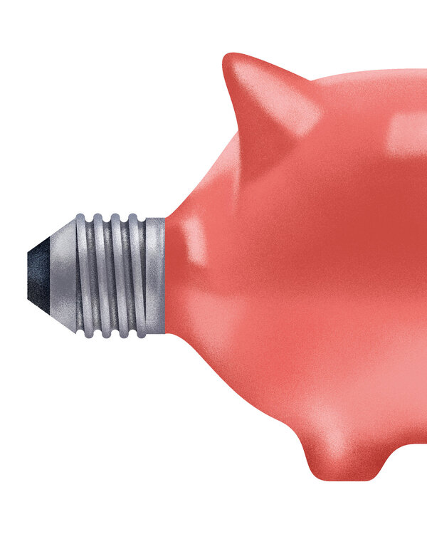 Illustration Energiesparen