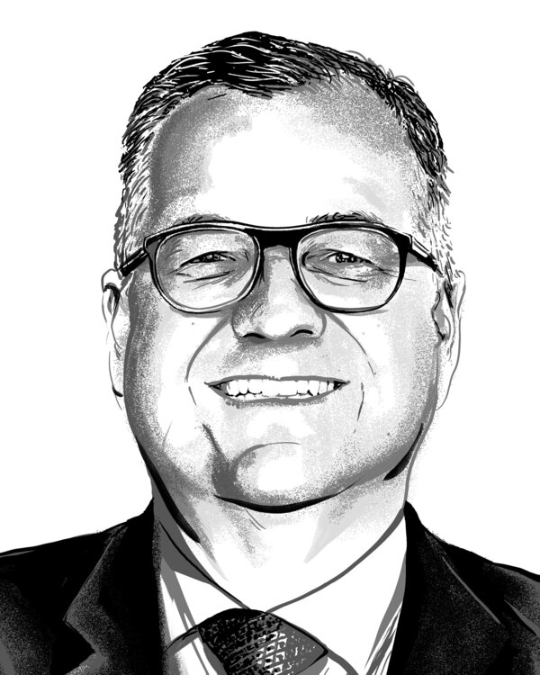 Die Illustration zeigt ein Porträt von Christoph Schenk, Chief Investment Officer der Zürcher Kantonalbank.