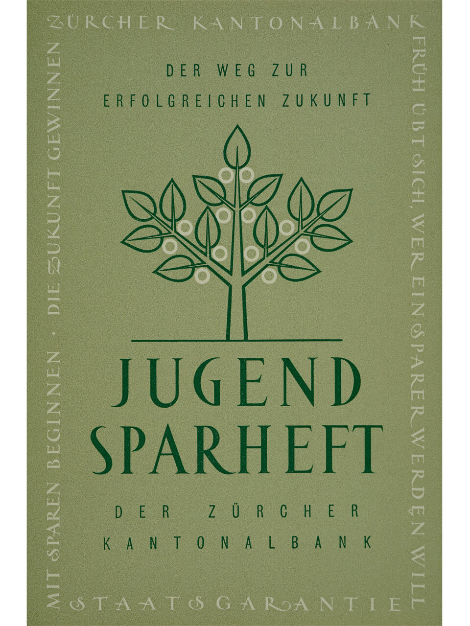 Das Foto zeigt ein Jugendsparheft aus den späten 1940er-Jahren.