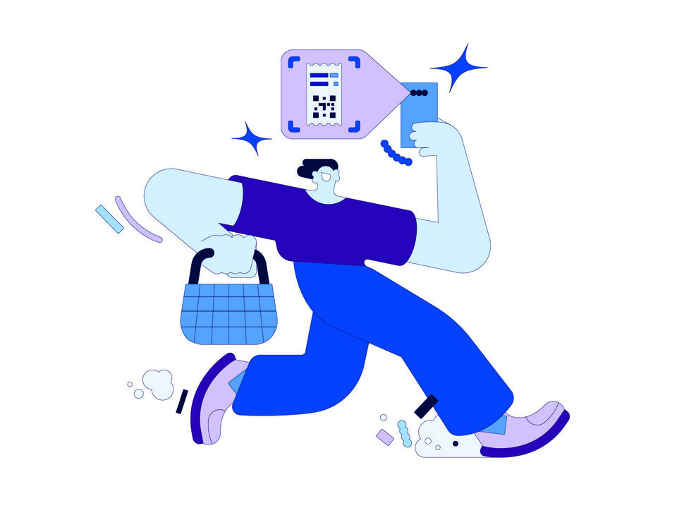 Illustration zum Thema digitale Zahlungen