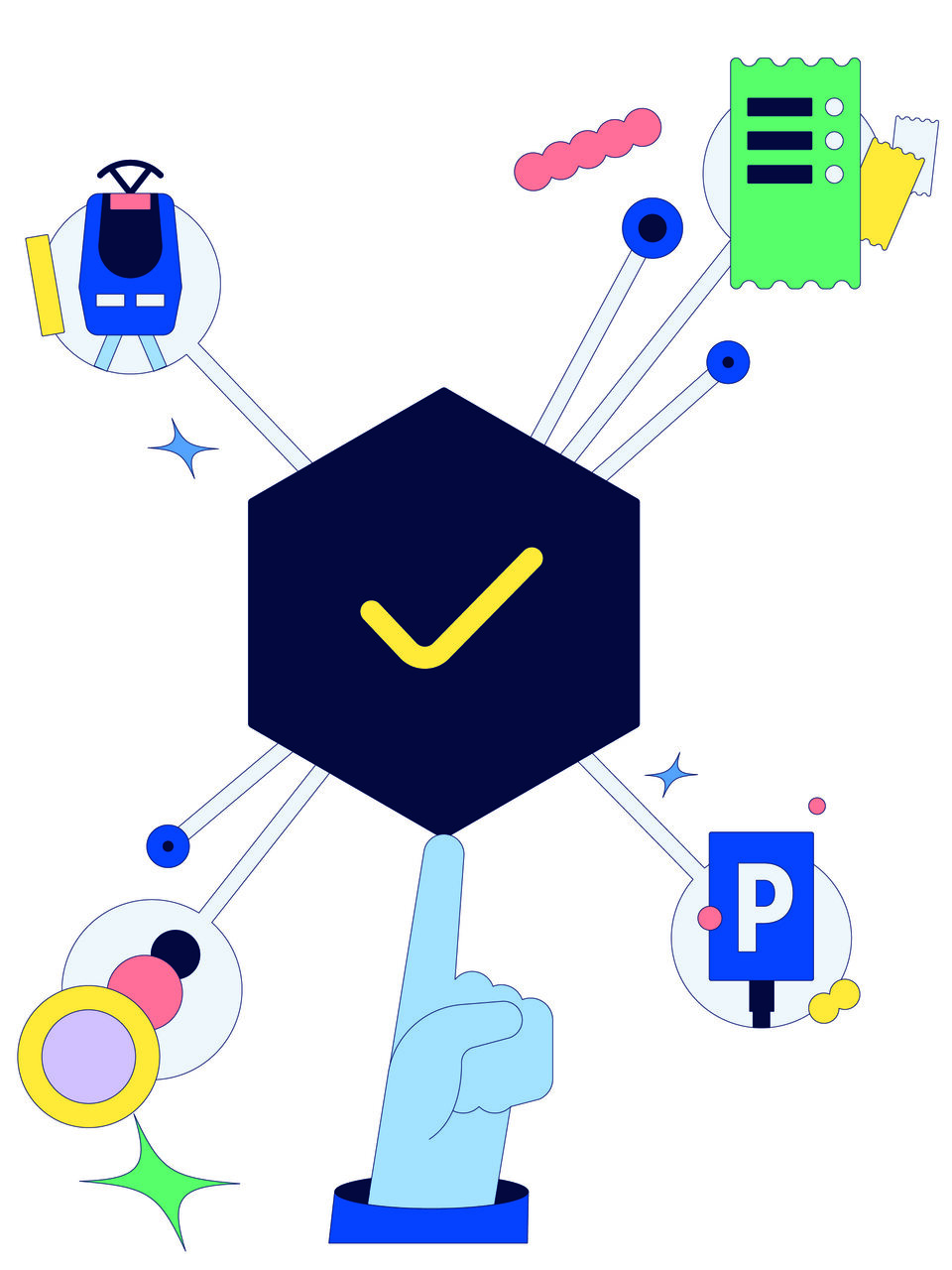 Illustration zum Thema digitale Zahlungen