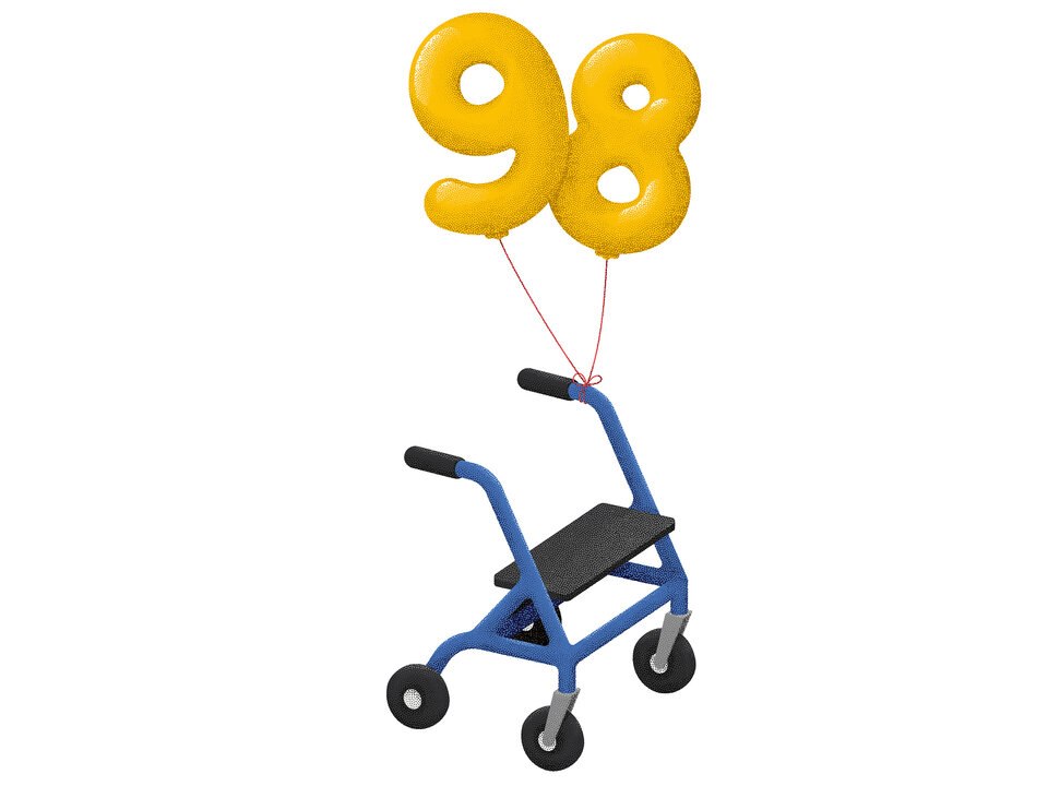 Illustration zum Thema Langlebigkeit als finanzielles Risiko