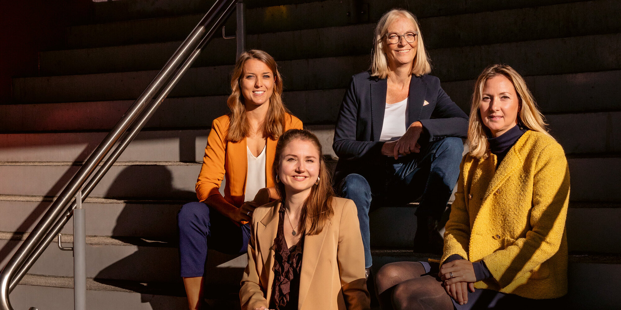 Bild des Teams Employee Care der ZKB mit Daniela Späni, Jil Broghammer, Esther Dahinden und Beatrice Koster