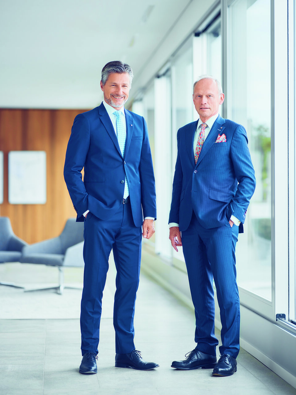 Dr. Jörg Müller-Ganz, Bankpräsident (r.) und Urs Baumann, CEO (l.)